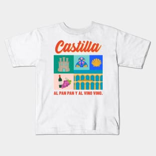 Castilla Spain Espana Kids T-Shirt